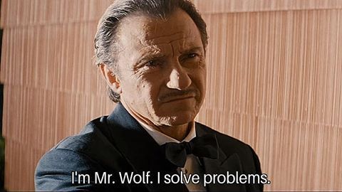 MI CHIAMO WOLF, RISOLVO PROBLEMI. da "Pulp Fiction" By Tarantino